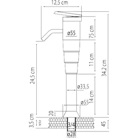 BieTal BieTal® Wasser Schanksäule Sprudelwasser Zapfstelle Zapfsäule 3-ltg - G68