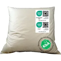 VitaSchlaf Bio-Luxe-KBA Daune Kissen 80 x 80 cm Weiß