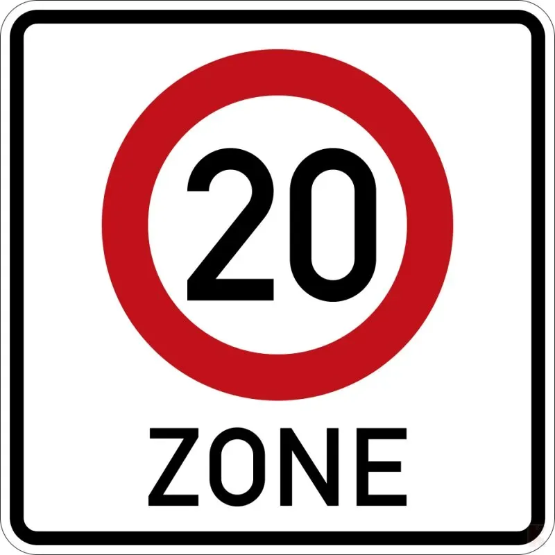Klemos 2x2 – Verkehrszeichen 20 Zone 274.12