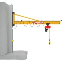 Vetter Wandschwenkkran PRAKTIKUS + Standard-Lagerkonsole + Elektrokettenzug 500kg, 3,0m