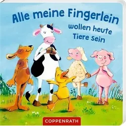 COPPENRATH 95371 Fingerpuppen-Hand.-Set: Alle meine Fingerlein... fühlen & begreifen