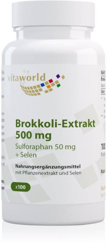 Vita World Brokkoli-Extrakt 500 mg Kapseln mit Pflanzenextrakten 100 KAP