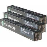 Starbucks Espresso Roast Kaffee 3er Dark Roast Nespresso kompatibel 30 Kapseln