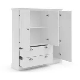 OTTO home Wäscheschrank Motala 122 x 130 x 35 cm Weiß