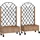 Outsunny Hochbeet Pflanzkasten mit Rolle 97 x 25 cm Braun