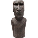 Kare Design Deko Objekt Easter Island, Grau, Deko Objekt, Deko Figur, Keramik aus Bittererde, handgefertigt, 59x25x20 cm (H/B/T)