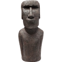 Kare Design Deko Objekt Easter Island, Grau, Deko Objekt, Deko Figur, Keramik aus Bittererde, handgefertigt, 59x25x20 cm (H/B/T)
