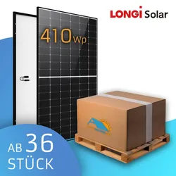 LONGi Hi-MO 5m LR5-54HIH-410M, black frame Solarmodul