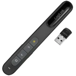 LogiLink Wireless Presenter, 2,4 GHz mit integriertem roten Laserpointer, Reichweite bis zu 50m