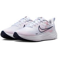 Nike Downshifter 12 Premium Laufschuhe Damen Trainingsschuh Weiß Freizeit, Schuhgröße:EUR 40 - white/midnight navy-pearl pink