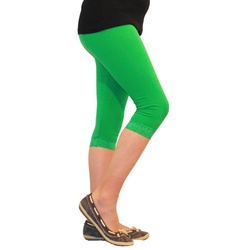 YESET Caprihose Mädchen Kinder Leggings Leggins Hose Capri 3/4 kurz Spitze Baumwolle G grün 128