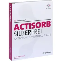 solventum germany gmbh Actisorb Silberfrei 6,5 x 9,5 cm 10 St.