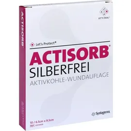 solventum germany gmbh Actisorb Silberfrei 6,5 x 9,5 cm 10 St.