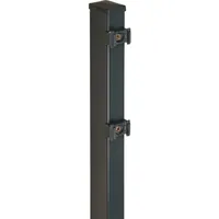 Floraworld Zaunpfosten 6 x 260 x 4 cm Grau/Stahl