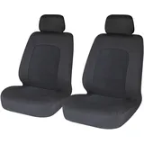 Sakura SS5401 Vordersitzbezüge für Auto und Transporter, Hampton, 1 Paar, Schwarz, universal, einfache Passform