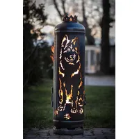 Altdeutscher Schäferhund Feuerstelle Feuertonne Geschenk