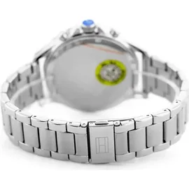 Tommy Hilfiger Bank 1791718 Herrenuhr - Silber/Blau