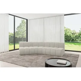 altdecor Ecksofa modulares Sofa Montra-L1 - 290x174x70 cm Creme,