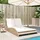 vidaXL Sonnenliege Doppelliege 114 x 205 x 73 cm Beige