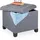 Relaxdays Sitzhocker mit Stauraum 45 x 42 x 45 cm Grau