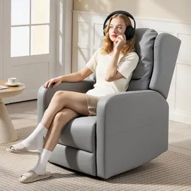 Homcom Relaxsessel Elektrisch 77 x 107 x 89 cm Grau mit Knetmassage und Fernbedienung