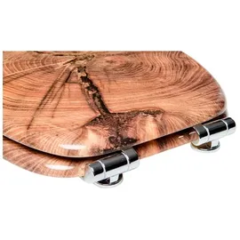 Sanilo WC-Sitz Old Tree, Hochwertiger und Stabiler Toilettendeckel aus Holz