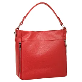 Cluty Henkeltasche Leder Red