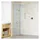 vidaXL Duschwand 80 x 195 cm Gehärtetes Glas goldfarben