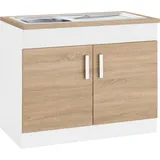 KOCHSTATION Spülenschrank »KS-Gera«, Breite 100 cm,