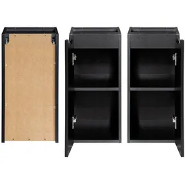 [en.casa] Unterschrank Skelbolu 30 x 60 x 40 cm Schwarz