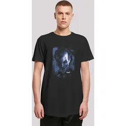 T-Shirt F4NT4STIC "DC Comics Batman Arkham Asylum Joker Face Texture", Herren, Gr. 4XL, schwarz, Obermaterial: 100% Baumwolle, casual, regular fit, Rundhals, Kurzarm ohne Bündchen, Shirts, Print