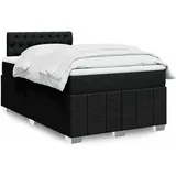 vidaXL Boxspringbett 140 x 200 cm Schwarz