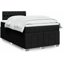 vidaXL Boxspringbett 140 x 200 cm Schwarz