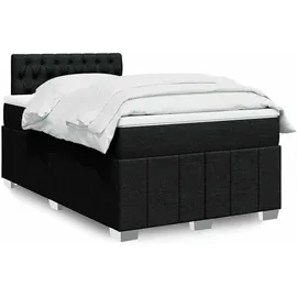 vidaXL Boxspringbett 140 x 200 cm Schwarz
