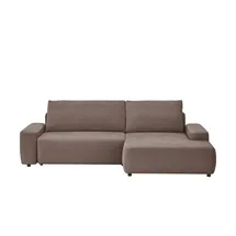 Uno Ecksofa mit Schlaffunktion Bouli ¦ braun ¦ Maße (cm): B: 264 H: 105 T: 162.0