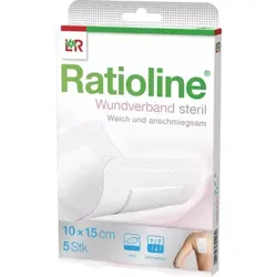 Ratioline Wundverband 15x10 Cm Steril 5 St Verband