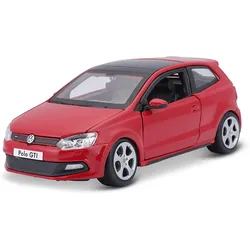 Bburago 18-21059 - Modellauto - VW Polo GTI Mark 5  (rot, Maßstab 1:24)