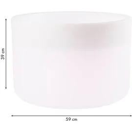8 seasons DESIGN Shining Elegant Pot 60 x 40 cm Weiß
