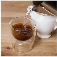 ThumbsUp! Thumbs Up Tasse "Upside Down Espresso Mug" - SingleDouble 2 in1 Glas