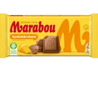 Marabou Apelsin Krokant Vollmilch Orange Krokant Schokolade Snack Candy 160g