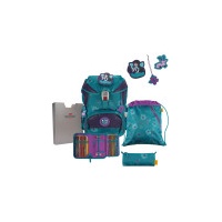 DerDieDas ErgoFlex Superflash Schulrucksack Set 5-tlg. Fairy Flower