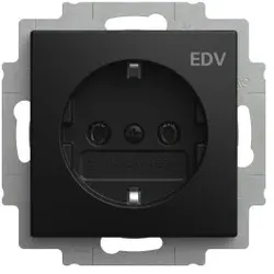 Busch-Jaeger 20EUC/DV-915 SCHUKO® Steckdosen-Einsatz mit Aufdruck ”EDV” Busch-balance® SI 2CKA002011A6340 20EUCDV915