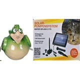 powershop11 Wasserspeier Vogel grün Solar 17 cm