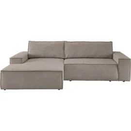 OTTO home Eckcouch Cord 2-Sitzer Grau