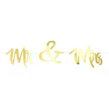 Oblique Unique Mr & Mrs Girlande 1,5 m Gold/Roségold