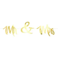 Oblique Unique Mr & Mrs Girlande 1,5 m Gold/Roségold