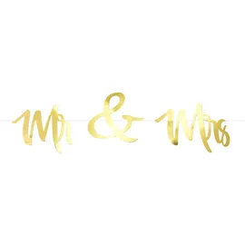 Oblique Unique Mr & Mrs Girlande 1,5 m Gold/Roségold