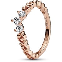 PANDORA Moments Königlicher Wirbel Diadem-Ring in der Farbe Roségold aus rosévergoldeten Metalllegierung in der Größe 60, 182232C01-60