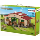 Schleich Farm World Pferdestall mit Pferden und Zubehör 42195