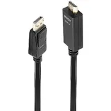 Lindy - HDMI Adapterkabel DisplayPort Stecker, HDMI-A Stecker 1.00 m Schwarz
